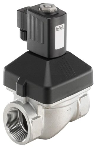 Solenoid Valve NPT 1/2'' NC Stainless steel FKM 0-10bar/145psi 230VAC Anti-Waterhammer 6213 338944