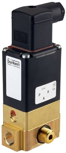 Magnetventil 3/2-Wege G1/4'' NC Messing NBR 0-10bar/145psi 230VAC 0331 68006