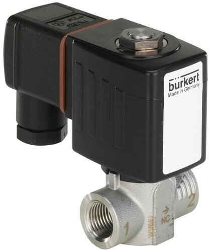 Solenoid Valve G1/2'' NC Stainless steel PCTFE 1-250bar/15-3626psi 110VAC 6240 327431