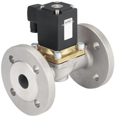Magnetventil 25 Mm Flansch NC Edelstahl NBR 0-16Bar/232Psi 230VAC Vakuum Wasserschlagschutz 0290 366784