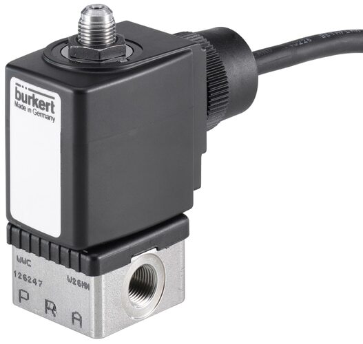 Solenoid Valve 3/2-Way G1/4'' Universal Stainless steel FKM 0-1.7bar/25psi 24VAC/DC ATEX 6014 350626