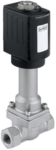 Magnetventil G1/4'' NC Edelstahl PTFE 0-10bar/145psi 24VAC/DC Vakuum -200 - 180°C (-328 - 356°F) 6026 367643