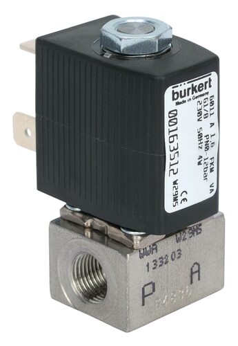 Solenoid Valve G1/8'' NC Stainless steel FFKM 0-4.5bar/65psi 24VDC 6011 296865