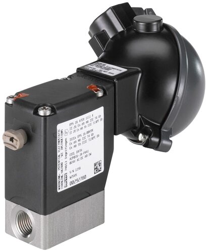 Magnetventil NPT 1/4'' NC Edelstahl FFKM 0-10bar/145psi 24VAC/DC ATEX 0330 366258
