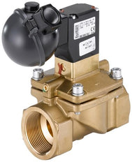 Solenoid Valve NPT 1'' NC Brass FKM 0.2-10bar/3-145psi 230VAC/DC Anti-Waterhammer Oxygen Fat/Oil Free ATEX 5282 20028370