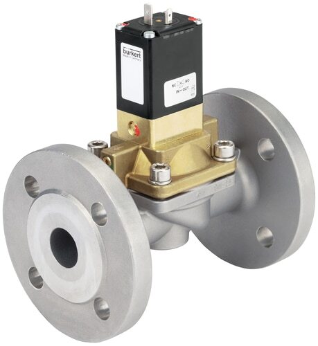 Magnetventil 25 Mm Flansch Nc Messing EPDM 0.2-10Bar/3-145Psi 24VDC Wasserschlagschutz 5282 355258