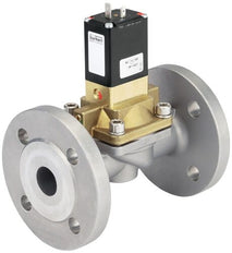 Solenoid Valve 25 mm Flange NC Brass NBR 0.2-10bar/3-145psi 24VDC Anti-Waterhammer 5282 355263