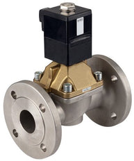 Magnetventil 50 mm Flansch NC Edelstahl PTFE 0-10bar/145psi 230VAC/DC 6407 363053