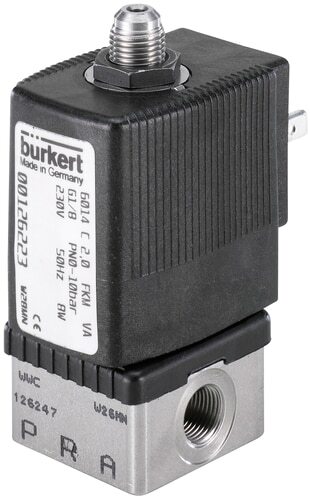 Solenoid Valve 3/2-Way G1/4'' NC Stainless steel EPDM 0-6bar/87psi 24VDC 6014 239395