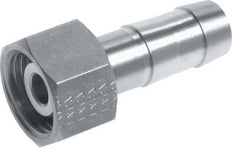 G 1/2'' x 9mm Edelstahl Schlauchtülle mit Mutter 40 Bar