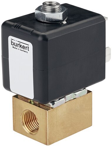 Solenoid Valve 3/2-Way M5 NC Brass FKM 0-10bar/145psi 24VDC 7012 390632