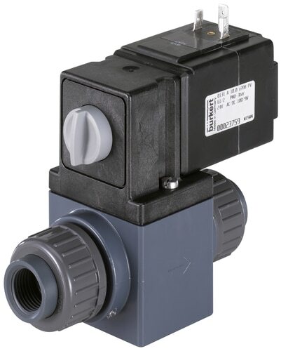 Magnetventil NPT 1/2'' NC PVC FKM 0-1bar/15psi 120VAC Vakuum 131 450011