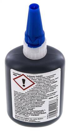 Loctite Sofortklebstoff 100ml Schwarz 20-50s Aushärtezeit Metall-, Kunststoff- und Gummioberflächen