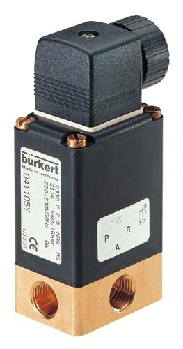 Solenoid Valve 3/2-Way G1/4'' NC Brass NBR 0-10bar/145psi 24VDC 0330 244415