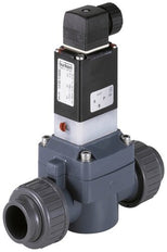 Solenoid Valve DN 15 Glued Sleeves Without Insert/Nut NC PVC FKM 0.5-6bar/7-87psi 100VAC 0142 501564