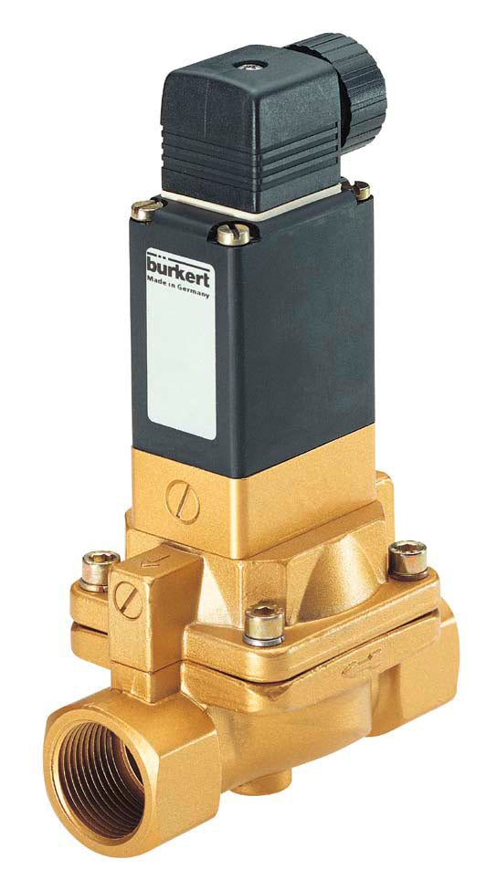 G1'' Brass NO 120VAC Solenoid Valve Burkert 5282 464938