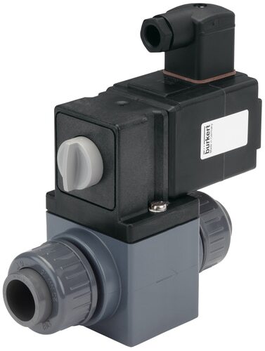 Solenoid Valve 3/2-Way NPT 3/8'' Diverting PVC NBR 0-1bar/15psi 230VAC Vacuum 0131 453969