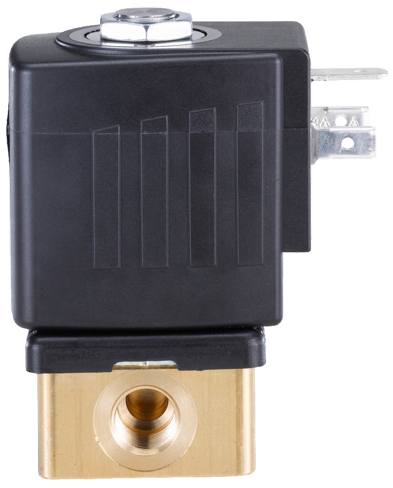 Solenoid Valve G1/4'' NC Brass PTFE 0-12bar/174psi 12VDC Oxygen Fat/Oil Free 6013 288670