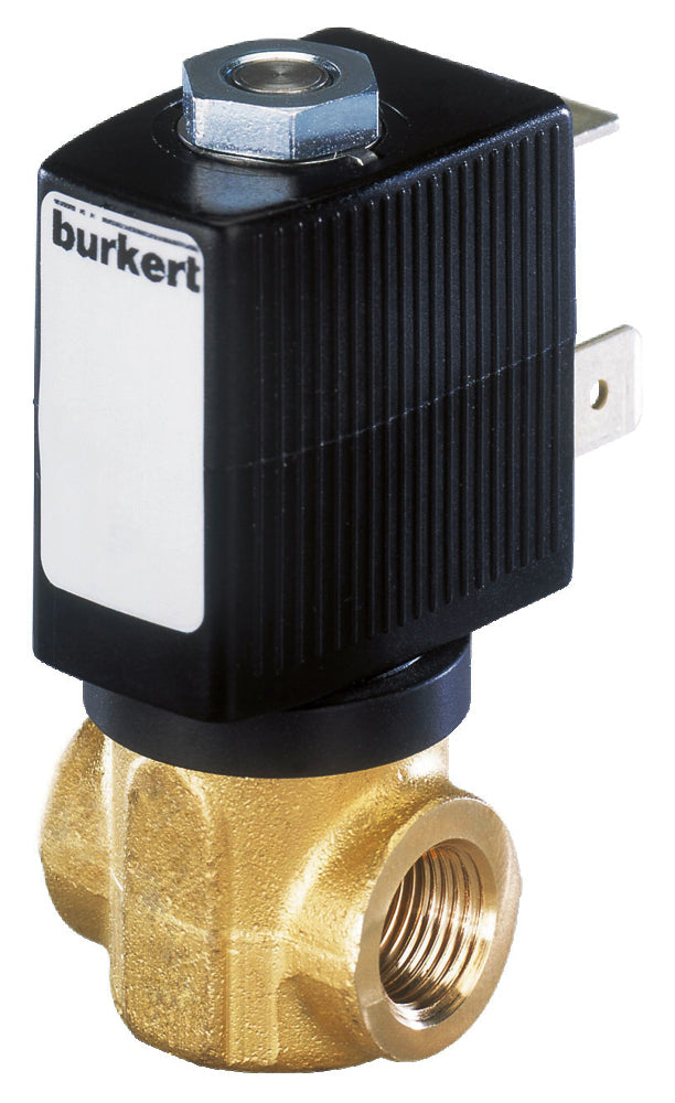 Solenoid Valve G1/4'' NO Brass PTFE/PEEK 0-10bar/145psi 24VDC 6027 299424