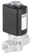 Magnetventil 40x40mm SFB Flansch NO Messing FKM 0-16bar/232psi 12VDC 6027 267390