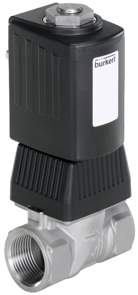 Magnetventil G1/2'' NC Edelstahl NBR 0-5bar/73psi 24VDC Gas 6240 253502