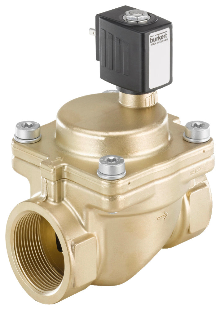 Solenoid Valve G1 1/2'' NC Brass NBR 0.2-16bar/3-232psi 120VAC 6281 298713