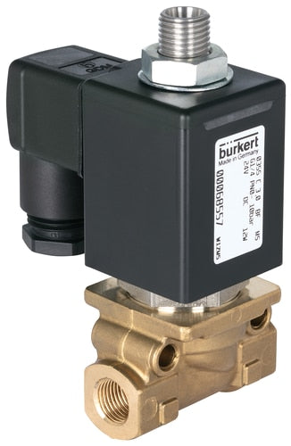 Solenoid Valve 3/2-Way G1/4'' NC Brass FKM 0-16bar/232psi 240VAC Vacuum 0355 67133