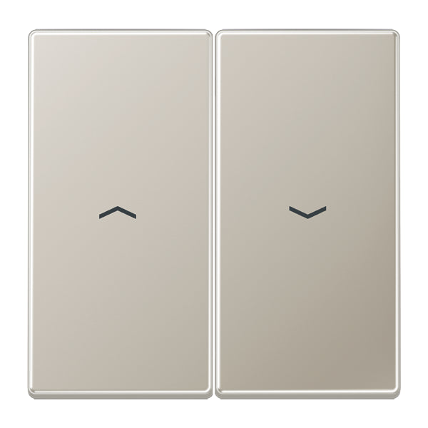Jung Aluminum/Gold Steel/Chrome Control Element/Central Plate Switchgear - ES2995P