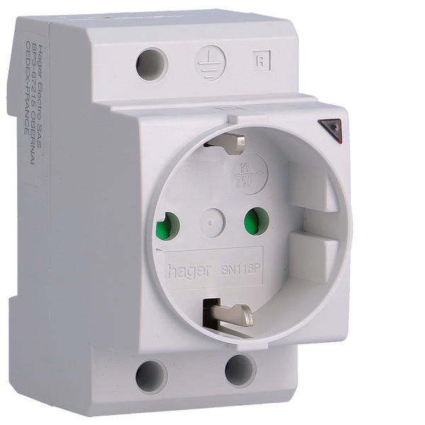 Hager SN Wall Outlet Modular - SN116