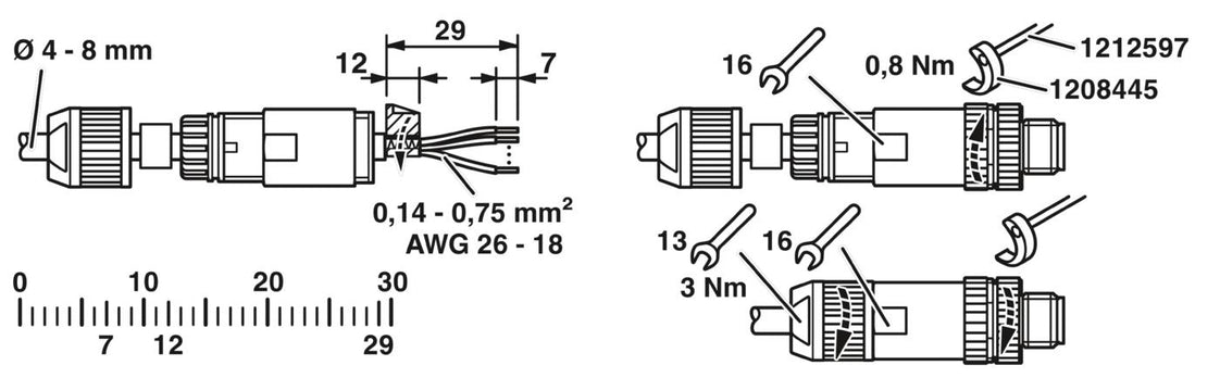 Phoenix Contact Round (Industrial) Connector - 1424682