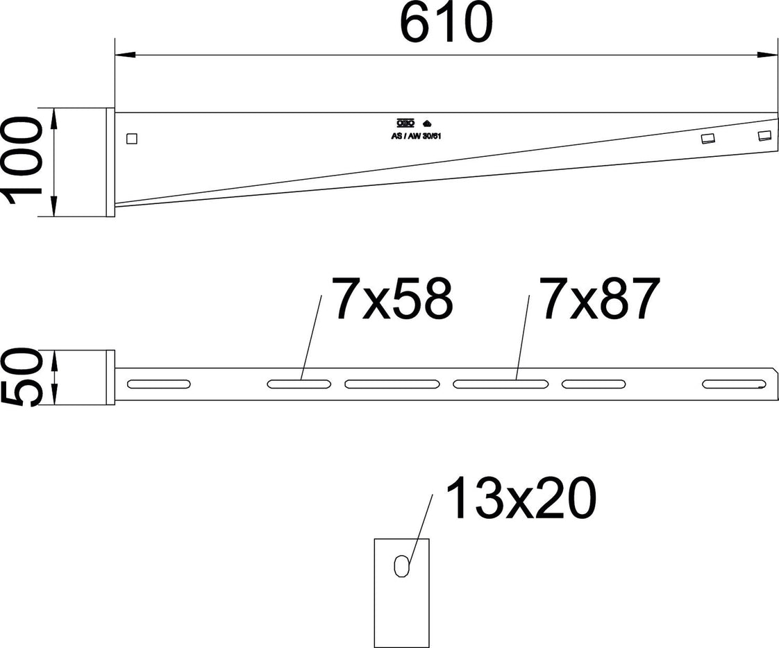 OBO AW Console Cable Support System - 6419828