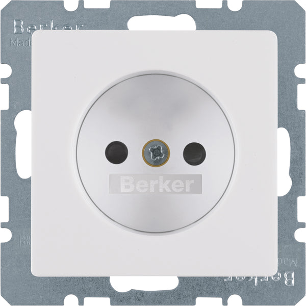 Hager Berker Q.1/Q.3 Wall Outlet (WCD Switchgear) - 6167336089