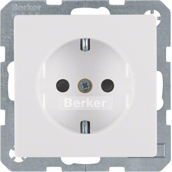 Hager Berker Q.1/Q.3 Wall Outlet (WCD Switchgear) - 47236089