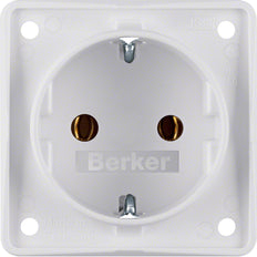Hager Berker Integro Wall Outlet (WCD Switchgear) - 947782502