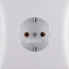 Hager Berker S.1/B.3/B.7 Wall Outlet (WCD Switchgear) - 47429909