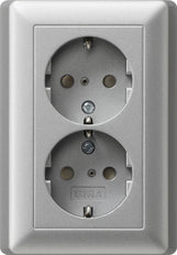 Gira System 55 Wall Socket Outlet (WCD Switchgear) - 078326