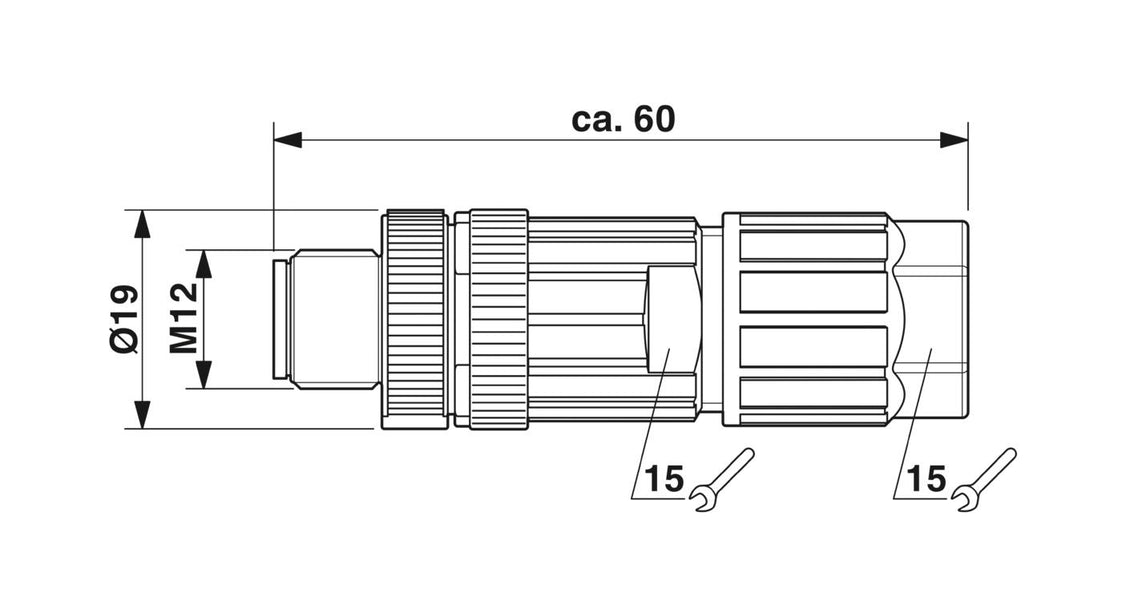 Phoenix Contact SACC-M Ronde (Industrial) Connector - 1424691