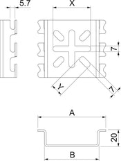 OBO GR-Magic Mounting Plate Cable Support System - 6006488