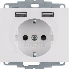 Hager Berker K.1 Wall Outlet (WCD Switchgear) - 48037009