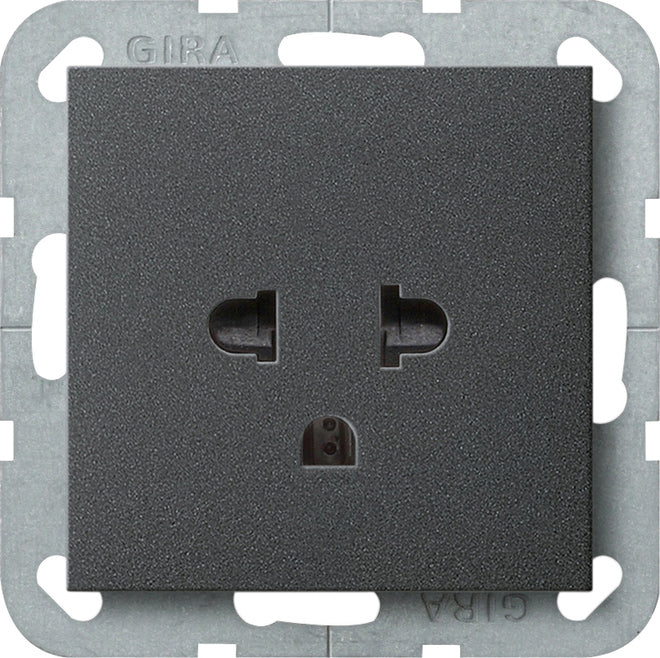 Gira System 55 Wall Socket Outlet (WCD Switchgear) - 284028