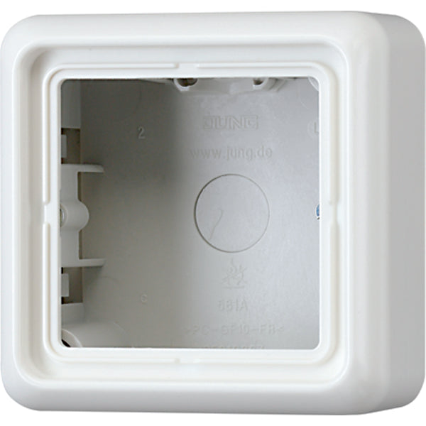 Jung CD500 Surface Mount Box recessed Switchgear - CD581AWW