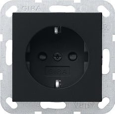Gira System 55 Wall Socket Outlet (WCD Switchgear) - 0453005