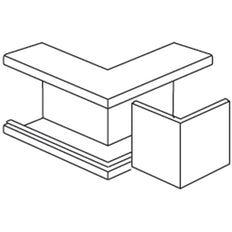 Stago WG 3000 Inner Corner Piece Wall channel - INS5551202