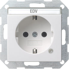 Gira System 55 Wall Socket Outlet (WCD Switchgear) - 045203