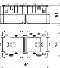 OBO Mounting Box Wall channel - 6288583
