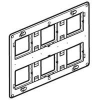Legrand Mosaic Frame For 2x3x2 Module Insulated Metal - 080266 [5 Pieces]