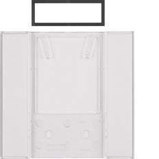 Hager Berker B.IQ 5-Gang Clear Translucent Push Button Sensor Field - 75900082