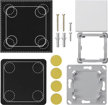 Gira EnOcean Wall Transmitter Mount Kit 1G System 55 Pure White - 823103