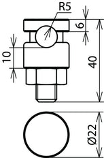 Dehn KS V4A Clamping Screw Connector For Rd 6-10mm - 301089