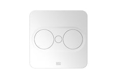 Bach Twist2 2X230V Square White With Mounting Plug Included - 946.201